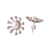 Cultured pearl button earrings, 'Ocean Celebrity' - Star-Shaped Cream Cultured Pearl Button Earrings from India