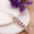 Garnet pendant necklace, 'Romantic Balance' - Natural Three-Carat Garnet Pendant Necklace from India (image 2) thumbail