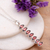 Garnet pendant necklace, 'Romantic Balance' - Natural Three-Carat Garnet Pendant Necklace from India