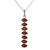 Garnet pendant necklace, 'Romantic Balance' - Natural Three-Carat Garnet Pendant Necklace from India (image 2c) thumbail