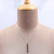Garnet pendant necklace, 'Romantic Balance' - Natural Three-Carat Garnet Pendant Necklace from India (image 2j) thumbail