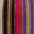 Umhängetasche aus Wildleder - Weiß-lila-rosa-schwarz-gelb gestreifte Wildleder-Umhängetasche