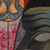 „Virbhadra“ – signiertes expressionistisches traditionelles Acryl-Virbhadra-Gemälde