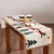 Camino de mesa de fieltro de lana con apliques - Camino de mesa con temática navideña de fieltro de lana hecho a mano