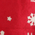Camino de mesa de fieltro de lana con apliques - Camino de mesa navideño de fieltro de lana hecho a mano en rojo