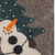 Applique wool felt beaded Christmas stocking, 'Holiday Splendor' - Grey Applique Wool Felt Beaded Snowman Christmas Stocking (image 2b) thumbail