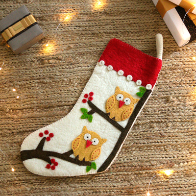 Handmade Holiday Felt Stocking