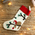 Applique wool felt Christmas stocking, 'Tranquil Season' - Nature-Themed Applique Wool Felt Christmas Stocking