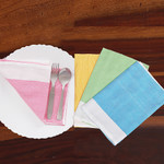 Cotton napkins, 'Colorful Meals' (set of 4) - Set of 4 Handwoven Colorful Cotton Napkins