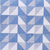 Bolso tote de algodón - Bolso tote de algodón serigrafiado con temática geométrica azul y blanco