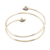 Curated gift set, 'Golden Dreams' - Curated Gift Set with Gold-Plated Necklace Earrings Bracelet