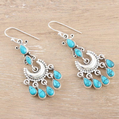 Curated gift set, 'Celestial Wish' - Recon and Composite Turquoise Jewelry Curated Gift Set