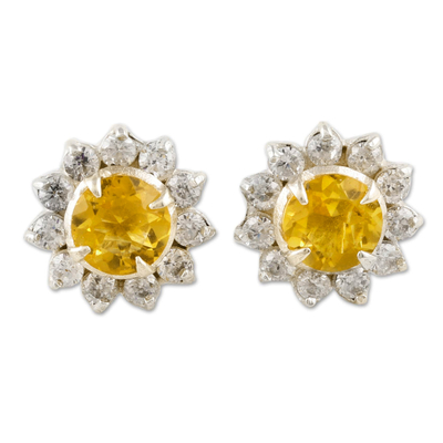 Curated gift set, 'Supreme Sunshine' - Citrine and Cubic Zirconia Jewelry Curated Gift Set