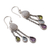 Multi-gemstone chandelier earrings, 'Jewel Palace' - Five-Carat Multi-Gemstone Chandelier Earrings from India