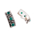 Onyx drop earrings, 'Stairs to Renewal' - Classic Polished Stair-Shaped Green Onyx Drop Earrings