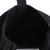 Cotton shoulder bag, 'Daydreaming in Black' - Floral-Patterned Cotton Shoulder Bag with Button Closure