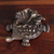 Brass sculpture, 'Leafy Guidance' - Leafy Turtle-Shaped Antiqued Brass Sculpture from India (image 2c) thumbail