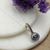 Rhodium-plated sapphire necklace, 'Sapphire Joy' - Classic One-Carat Faceted Sapphire Pendant Necklace (image 2b) thumbail