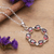 Garnet pendant necklace, 'Romance Within' - Five-Carat Natural Garnet Vortex-Shaped Pendant Necklace (image 2) thumbail