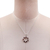 Garnet pendant necklace, 'Romance Within' - Five-Carat Natural Garnet Vortex-Shaped Pendant Necklace (image 2j) thumbail