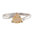 Citrine solitaire ring, 'Shimmering Jaipur' - Modern Sterling Silver Solitaire Ring with Citrine Stone