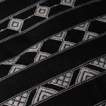 Cotton cushion covers, 'Midnight Geometry' (pair) - Patterned Black and White Cotton Cushion Covers (Pair)