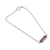 Amethyst pendant bracelet, 'Elegant Prism' - Three-Carat Faceted Amethyst Pendant Bracelet from India (image 2b) thumbail