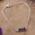 Amethyst pendant bracelet, 'Elegant Prism' - Three-Carat Faceted Amethyst Pendant Bracelet from India (image 2c) thumbail