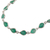 Onyx link bracelet, 'Savant Rain' - 9-Carat Faceted Green Onyx Link Bracelet Crafted in India