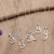 Halskette mit Anhänger aus Sterlingsilber - Halskette mit kursivem, buchstabenförmigem Anhänger aus Sterlingsilber