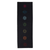 Embroidered cotton yoga mat, 'Chakras in Black' (2x6) - Chakra-Themed Embroidered Cotton Yoga Mat in Black (2x6)