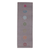 Embroidered cotton yoga mat, 'Chakras in Grey' (2x6) - Chakra-Themed Embroidered Cotton Yoga Mat in Grey (2x6)