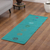 Bestickte Yogamatte aus Baumwolle, (2x6) - Yogamatte aus bestickter Baumwolle mit Chakra-Motiv in Türkis (2x6)