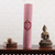 Esterilla de yoga de algodón bordada, (2x6) - Esterilla de yoga de algodón bordada con temática de chakras en rosa (2x6)