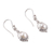 Cultured pearl dangle earrings, 'Pure Allure' - Polished Cream Cultured Pearl Dangle Earrings from India