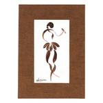 'Aviary Symphony' - Expressionist Mixed Media Painting of Dancer and Bird