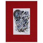 'Midnight Blossoms' - Impressionist Moon and Flower-Themed Watercolour Painting