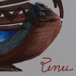 'Beauty in a Pot I' - Impressionist Watercolour on Paper Floral Vase Painting