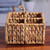 Natural fiber cutlery organiser, 'Neatly Natural' - Water Hyacinth and Cane Fiber Three-Slot Cutlery organiser