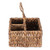 Natural fiber cutlery organiser, 'Neatly Natural' - Water Hyacinth and Cane Fiber Three-Slot Cutlery organiser