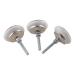 Ceramic knobs, 'Floral Dreams' (set of 6) - Set of 6 Hand-Painted Floral Mandala-Style Ceramic Knobs