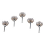 Ceramic knobs, 'Moroccan Style' (set of 10) - 10 Hand-Painted Ceramic Knobs with Moroccan-Style Designs