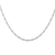 Collar de cadena de plata de ley - Collar de cadena de trigo de plata de ley altamente pulida