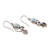 Blue topaz and larimar dangle earrings, 'Sky Glamour' - Faceted Three-Carat Blue Topaz and Larimar Dangle Earrings