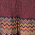 Bestickter Wollschal, „Sacred Blooming“ – Blumenbestickter, farbenfroher Burgunder-Schal aus 100 % Wolle