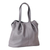 Leather shoulder bag, 'Stone Statement' - 100% Stone Leather Shoulder Bag with Magnetic Closure