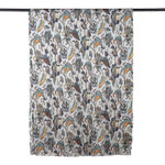 Wool and silk blend shawl, 'Kashmir Paradise' - Classic Printed Sage-Toned Wool and Silk Blend Shawl