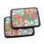 Wood and papier mache coasters, 'Blooming Time' (set of 6) - Set of 6 Floral Painted Wood and Papier Mache Coasters