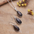 Smoky quartz jewelry set, 'Evening Chic' - Smoky Quartz 925 Silver Necklace and Earrings Jewelry Set