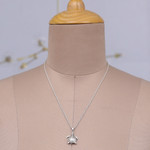 Sterling silver pendant necklace, 'Turtle's Peace' - Polished Turtle-Themed Sterling Silver Pendant Necklace
